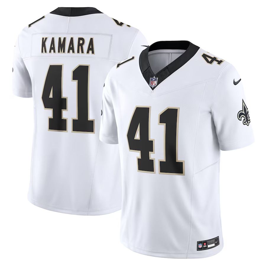 Men New Orleans #41 Saints Alvin Kamara Nike White Vapor F.U.S.E. Limited NFL Jersey